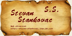 Stevan Stankovac vizit kartica